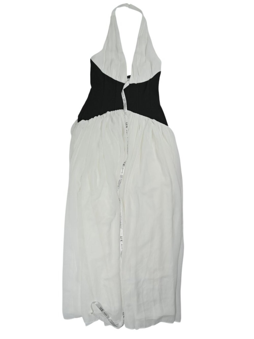 LEAU Harlowe Contrast Corset Maxi Dress in White